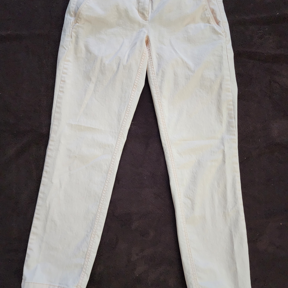 LOFT Women's Off-White Ankle Jeans